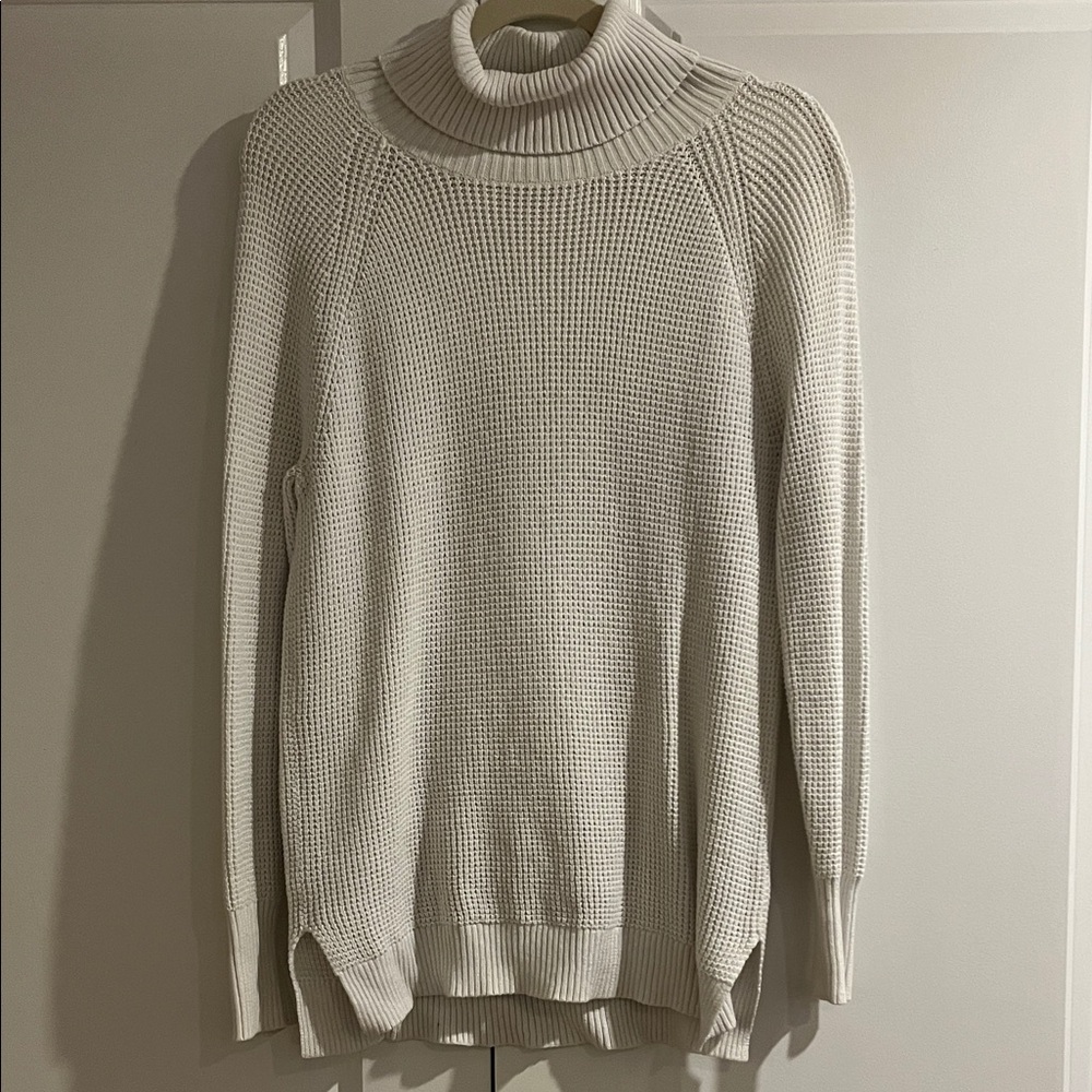 Cozy White Turtleneck Sweater